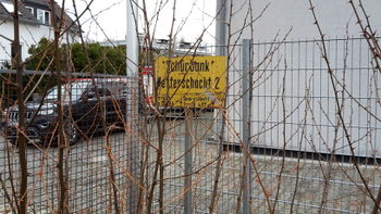 Schild von Schacht 2 in 2015