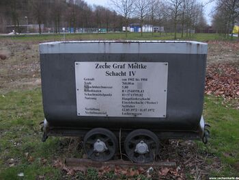 Lore am Standort von Graf Moltke Schacht 4 in 2008