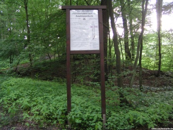 Hinweisschild auf Preußischer Zepter Maschinenschacht in 2012