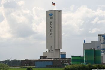 Betonförderturm von Borth Schacht 1 in 2008