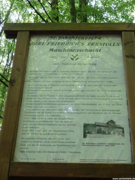 Datei:Carl Friedrich Erbstollen Maschinenschacht Schild.jpg